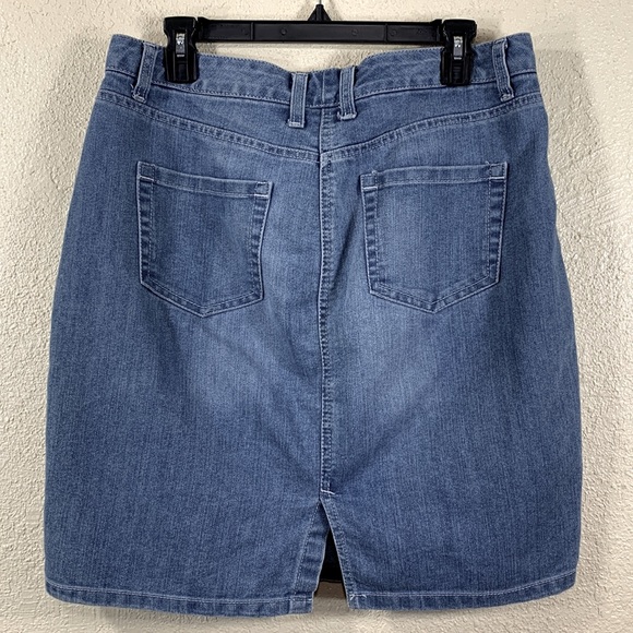 Nine West Vintage America Denim Jean Skirt Blue Size 10. - Picture 3 of 10